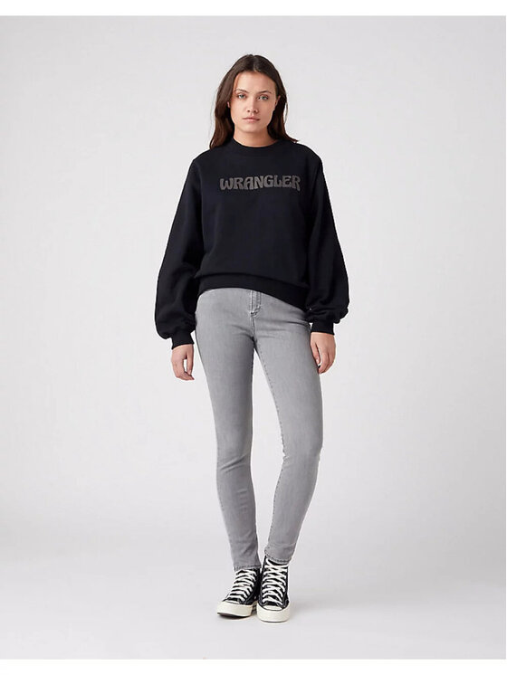 Wrangler Wrangler Jeans HIGH RISE SKINNY Grigio Slim Fit