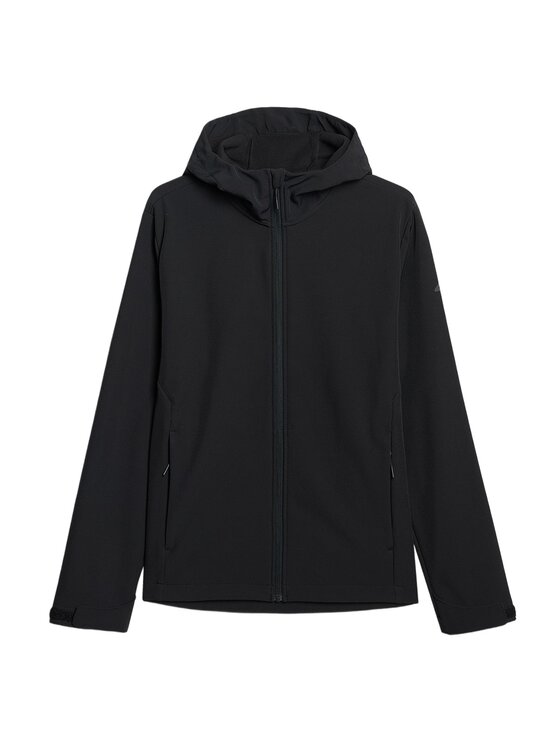 4F 4F Kurtka przejściowa MIDSHOP TEXTILE Czarny Regular Fit