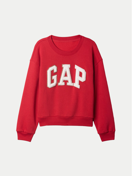Gap Gap Majica dugih rukava 633950-01 Crvena Regular Fit