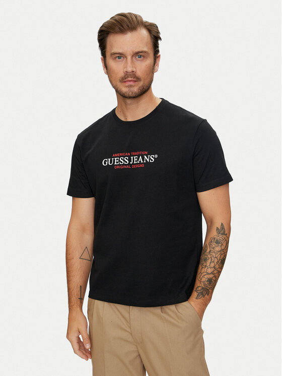 T-Shirt Guess Jeans, Velikost:XS, Barva: Černá, M4YI42 K8FQ4