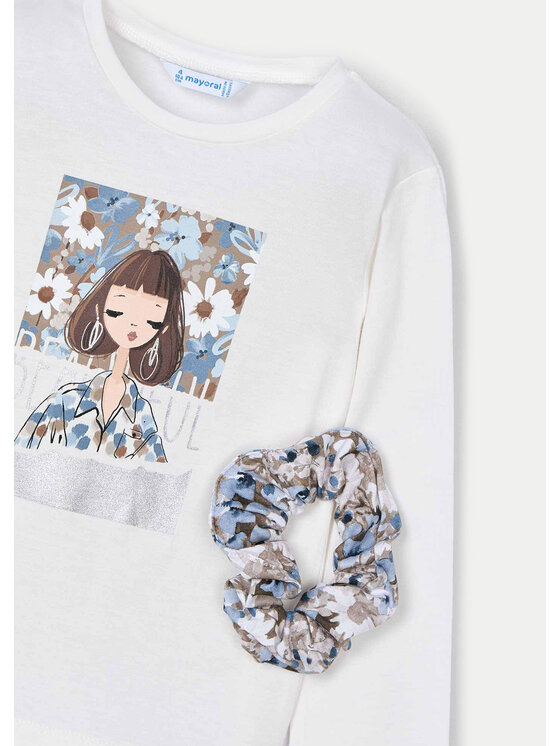 Mayoral Mayoral Bluse 4069 Écru Regular Fit