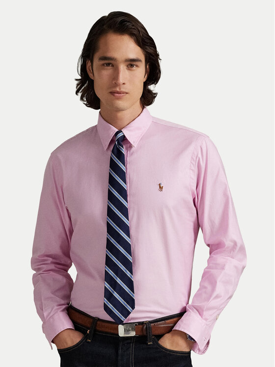 Polo Ralph Lauren Koszula 710P06688003 Różowy Custom Fit