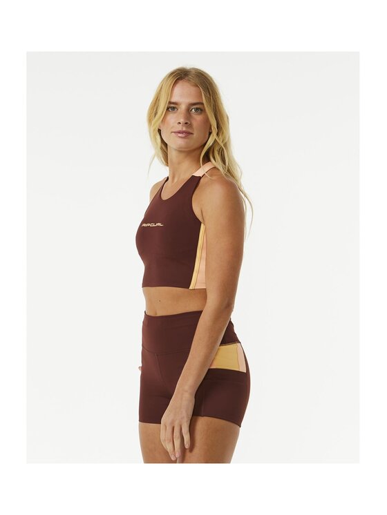Rip Curl Rip Curl Top Rss Revival Crop Fioletowy Performance Fit