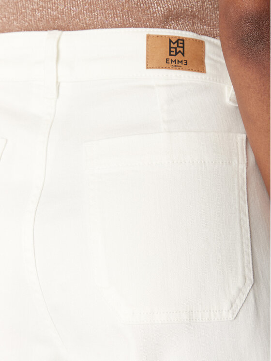 Marella Marella Pantaloni palazzo Samovar 2515131201 Écru Regular Fit