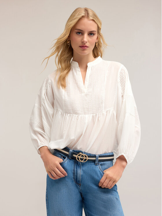 Motivi Motivi Blusa 2675W000725N011 Bianco Over Fit