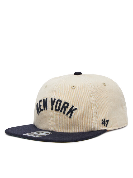 47 Brand 47 Brand Kšiltovka MLB New York Yankees Fieldstone ’47 CAPTAIN RL B-FLDST17HTP Bílá