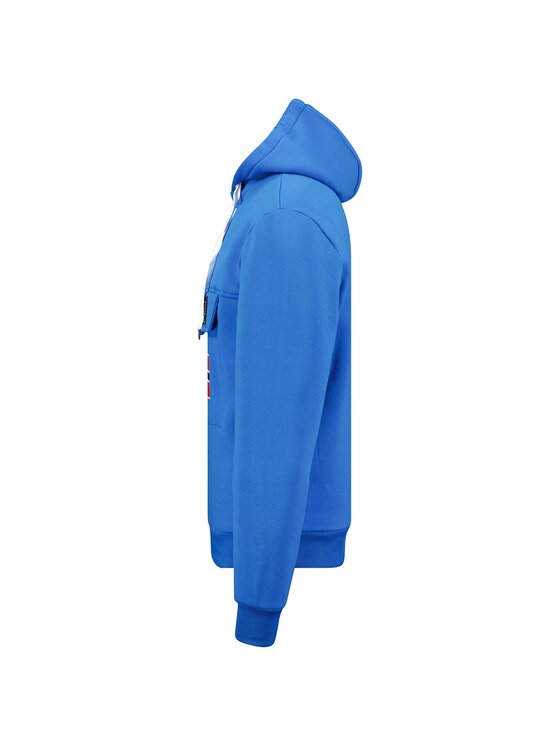 Geographical Norway Geographical Norway Bluza WW6115H/GN-Royal Blue / White Niebieski Regular Fit