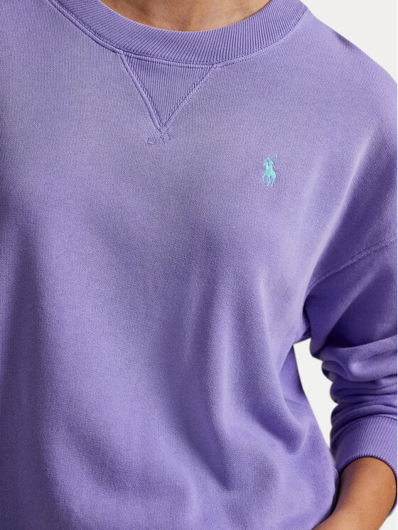 Polo Ralph Lauren Polo Ralph Lauren Суитшърт 211971690006 Виолетов Relaxed Fit
