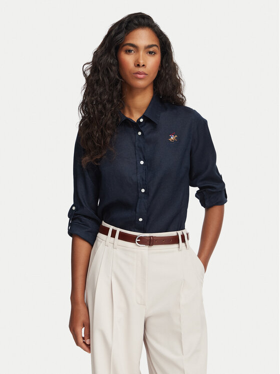 Beverly Hills Polo Club Beverly Hills Polo Club Сорочка P-SS26W-SH0004 Cиній Regular Fit