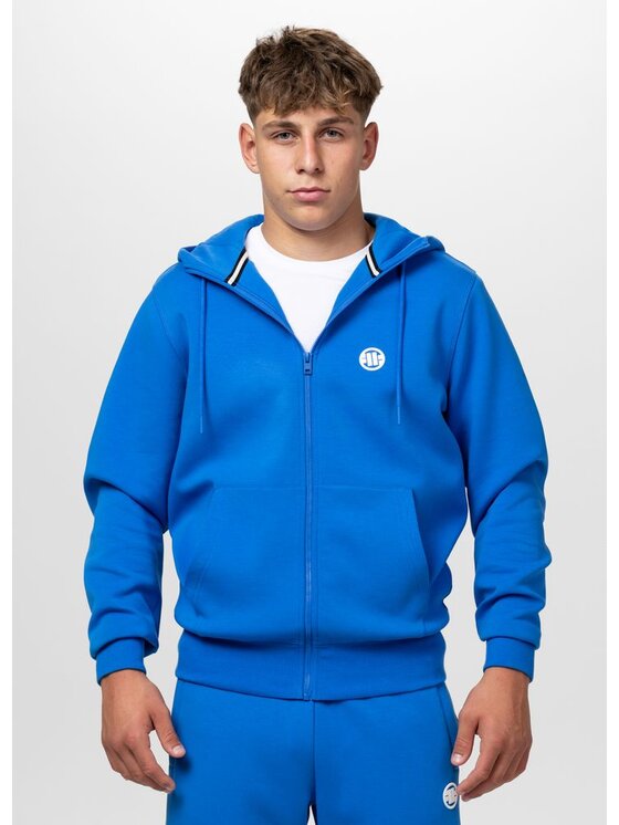 PITBULL PITBULL Bluza CHARGER SMALL LOGO Niebieski Regular Fit