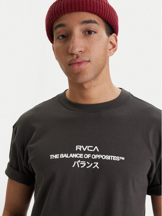 RVCA RVCA Тишърт Signal EVYZT00300 Черен Relaxed Fit