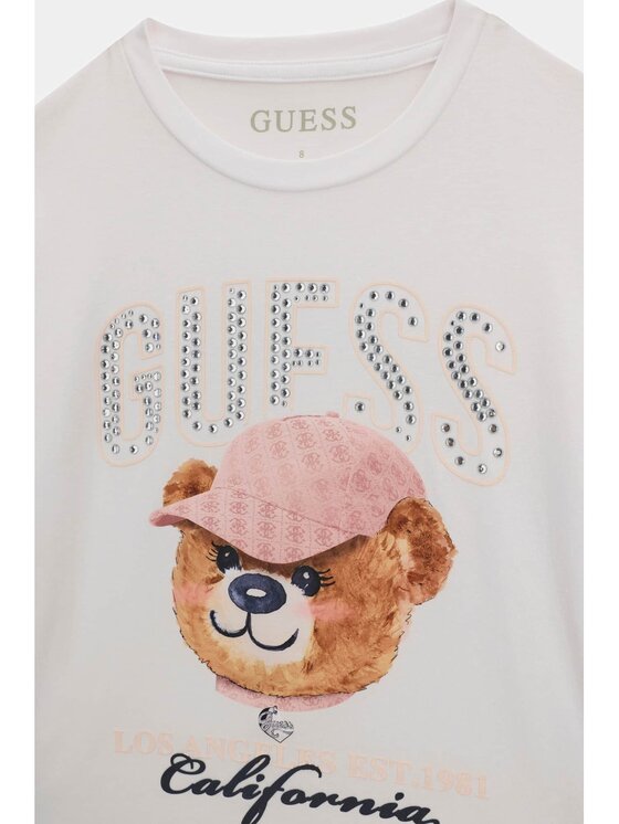 Guess Kids Guess Kids Tank top 184848 Biały Classic Fit