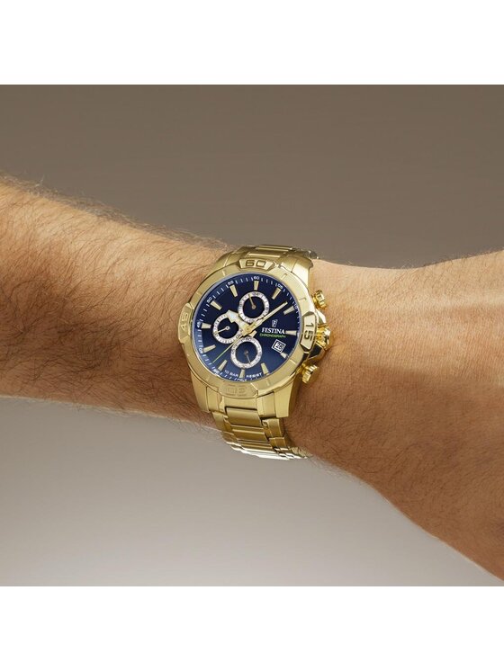Festina Festina Zegarek F20705-5 Złoty