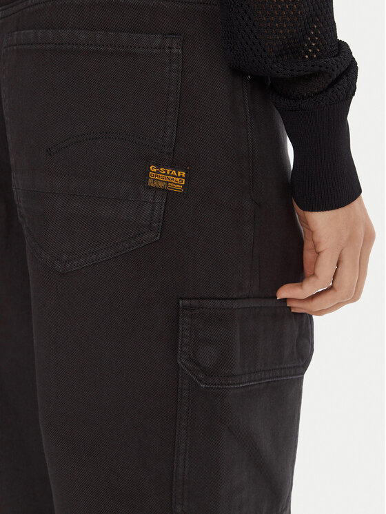 G-Star Raw G-Star Raw Bavlnené nohavice Judee D24673-E078 Čierna Relaxed Fit