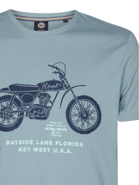 Petrol Industries Petrol Industries T-Shirt M-1050-TSR707 Niebieski Regular Fit