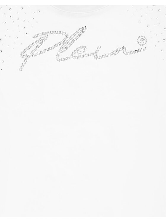 PHILIPP PLEIN PHILIPP PLEIN T-Shirt 20105 Biały Regular Fit