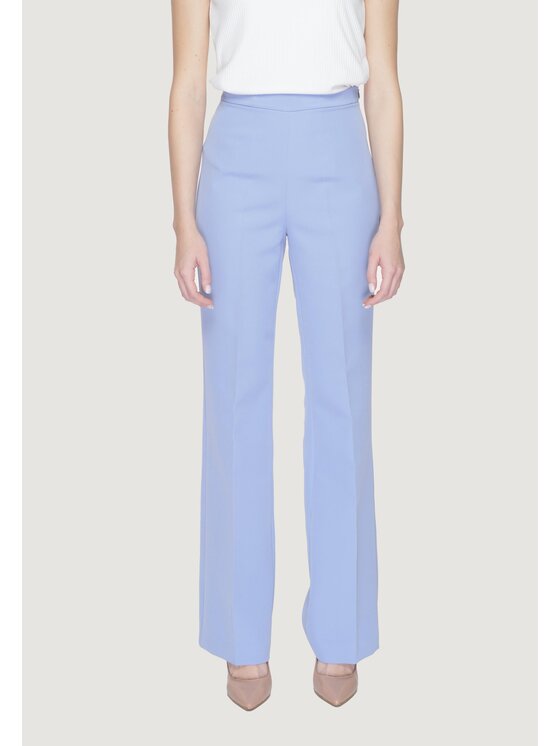 Silence Silence Pantaloni palazzo SD2013 Viola Palazzo Fit