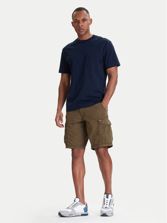 Napapijri Napapijri Stoffshorts Noto 2.0 NP0A4HOQ Grün Regular Fit