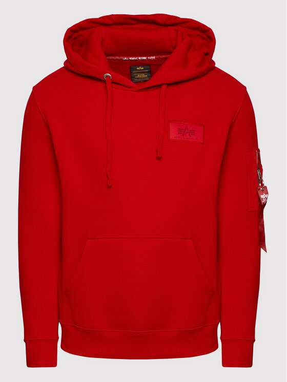 Alpha Industries Alpha Industries Majica dugih rukava Back Print 178318 Crvena Regular Fit