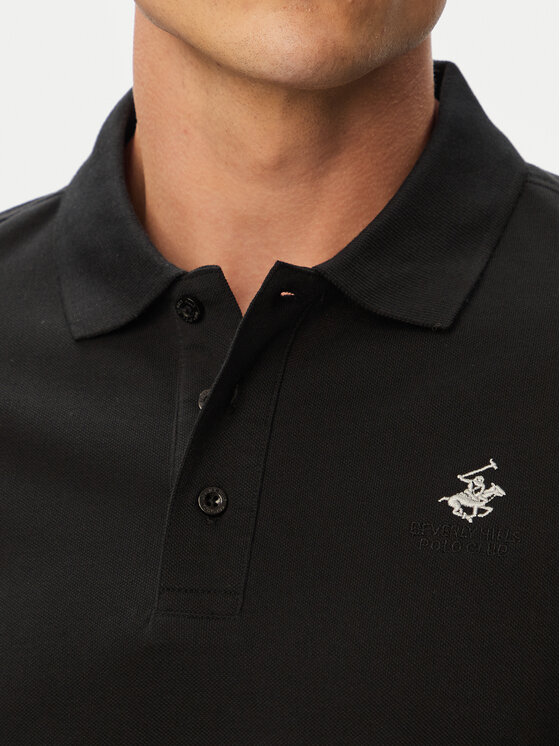 Beverly Hills Polo Club Beverly Hills Polo Club Poloshirt P-SS26M-P424125 Schwarz Regular Fit