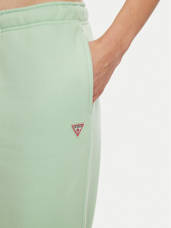 Guess Jeans Guess Jeans Pantaloni trening W4YB33 KC811 Verde Regular Fit