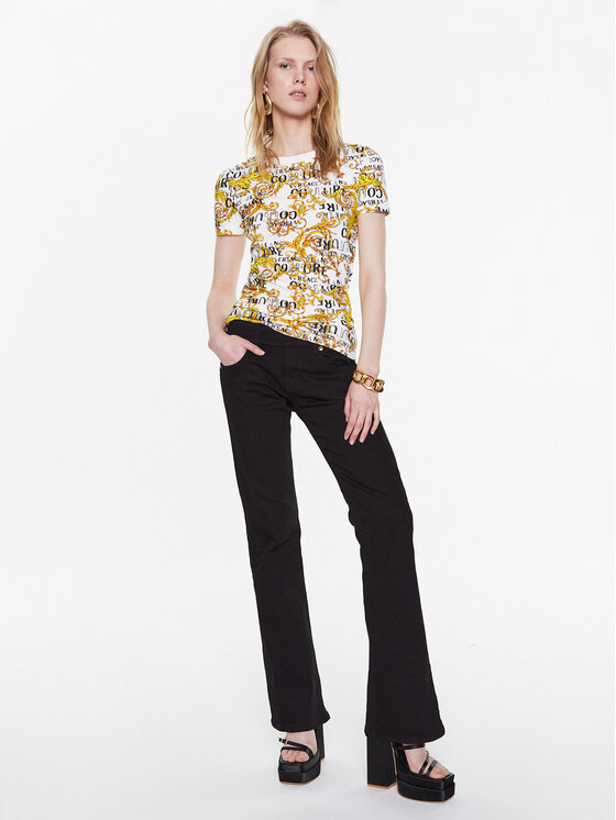 Versace Jeans Couture Versace Jeans Couture Футболка 74HAH608 Білий Slim Fit