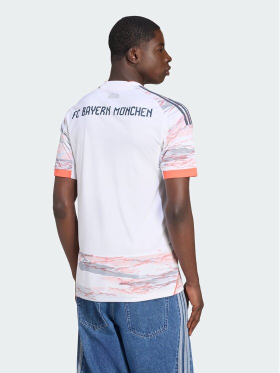 adidas adidas Koszulka techniczna FC Bayern 25/26 Away Jersey Biały Slim Fit