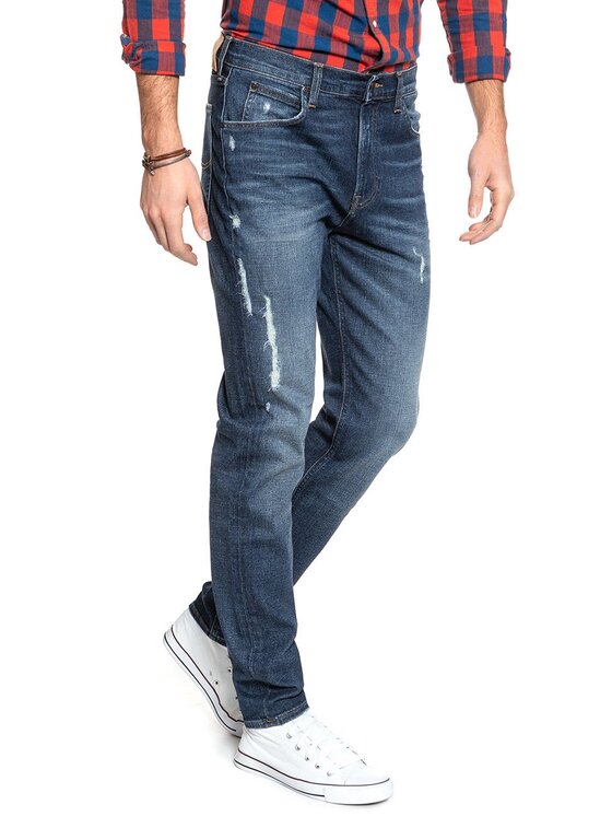 Lee Lee Jeansy AUSTIN Niebieski Straight Fit