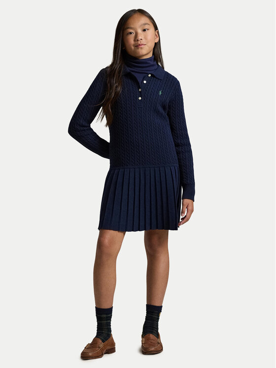 Polo Ralph Lauren Polo Ralph Lauren Kötött ruha 313978841001 Sötétkék Regular Fit