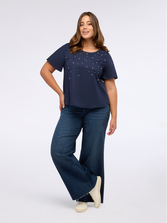 Fiorella Rubino Fiorella Rubino Jeansy P407T004903N034 Niebieski A-Line Fit
