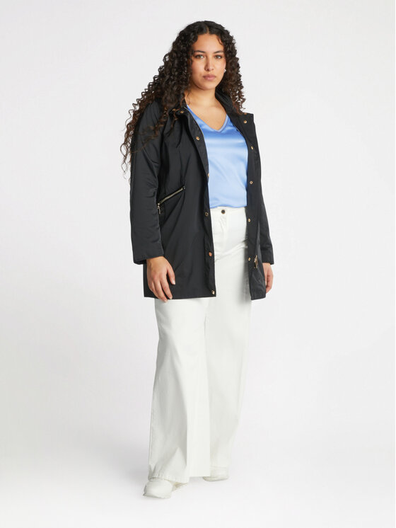Fiorella Rubino Fiorella Rubino Płaszcz zimowy F387T001276N033 Czarny A-Line Fit