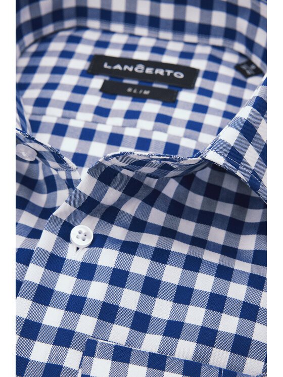 Lancerto Lancerto Koszula Rafaella KO051124000040 Granatowy Slim Fit