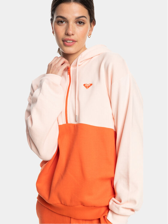 Roxy Roxy Суитшърт Ess Nrj Cbk Hoo Otlr ERJFT04673 Екрю Regular Fit