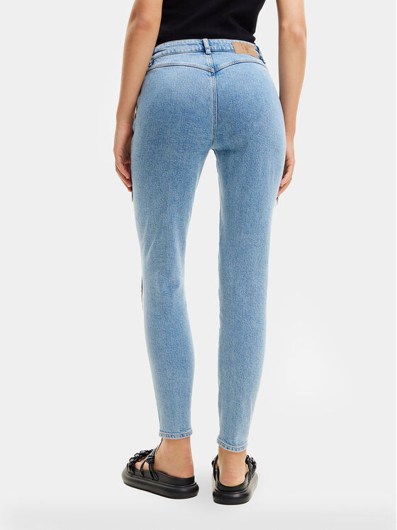 Desigual Desigual Джинси Lena 24SWDD70 Голубий Skinny Fit