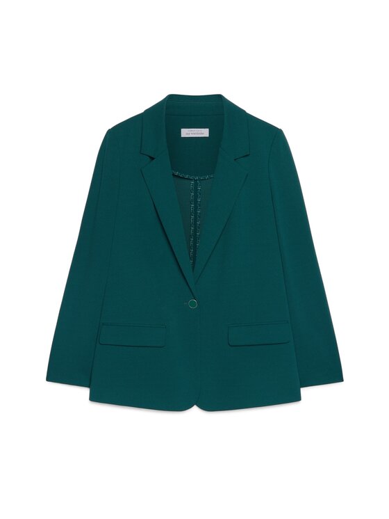 Fiorella Rubino Fiorella Rubino Giacca outdoor Q529T000212N024 Turchese A-Line Fit