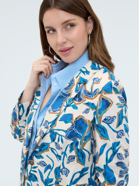 Fiorella Rubino Fiorella Rubino Giacca di transizione Q529T000283N0V1 Turchese A-Line Fit
