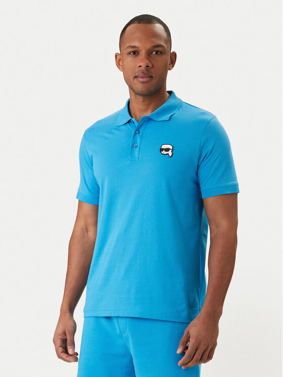 KARL LAGERFELD Tricou polo 745710 562224 Albastru Regular Fit