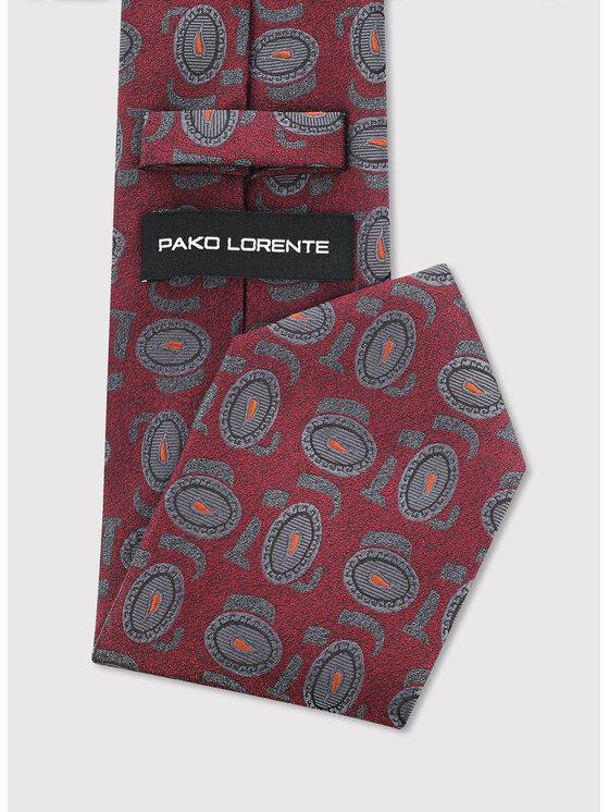 Pako Lorente Pako Lorente Krawat P25WF-KX-015 Bordowy