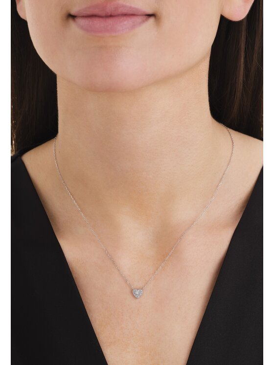 Rosefield Rosefield Naszyjnik DIAMOND HEARTS Srebrny
