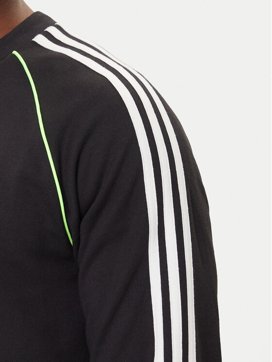 adidas adidas Μπλούζα adicolor Piping JW5918 Μαύρο Regular Fit