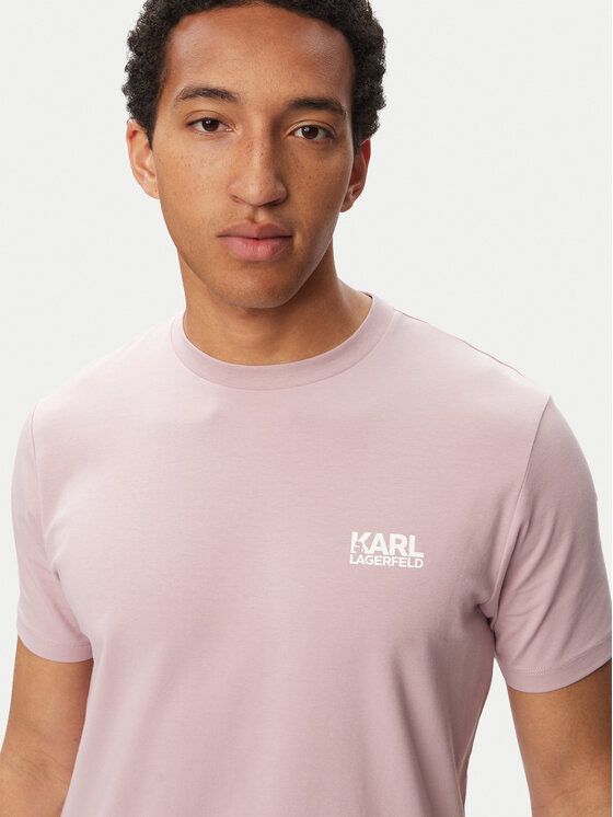 KARL LAGERFELD KARL LAGERFELD Тишърт 755781 563235 Розов Regular Fit