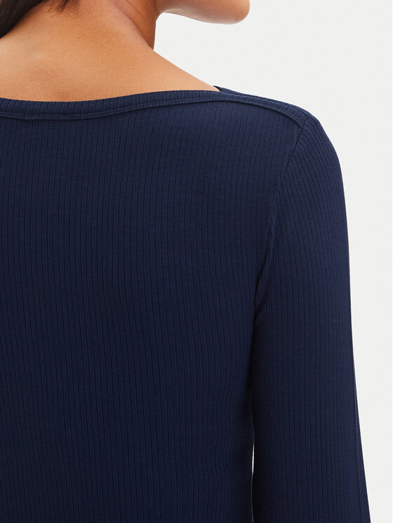 Tommy Hilfiger Tommy Hilfiger Блуза WW0WW47309 Тъмносин Slim Fit
