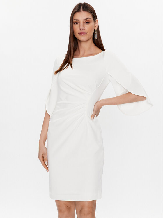 Abito da cocktail DD2K1926 Bianco Slim Fit