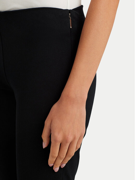LAUREN RALPH LAUREN LAUREN RALPH LAUREN Spodnie materiałowe Skinny Fit Streç Pantolon 200687713003 Czarny Regular Fit