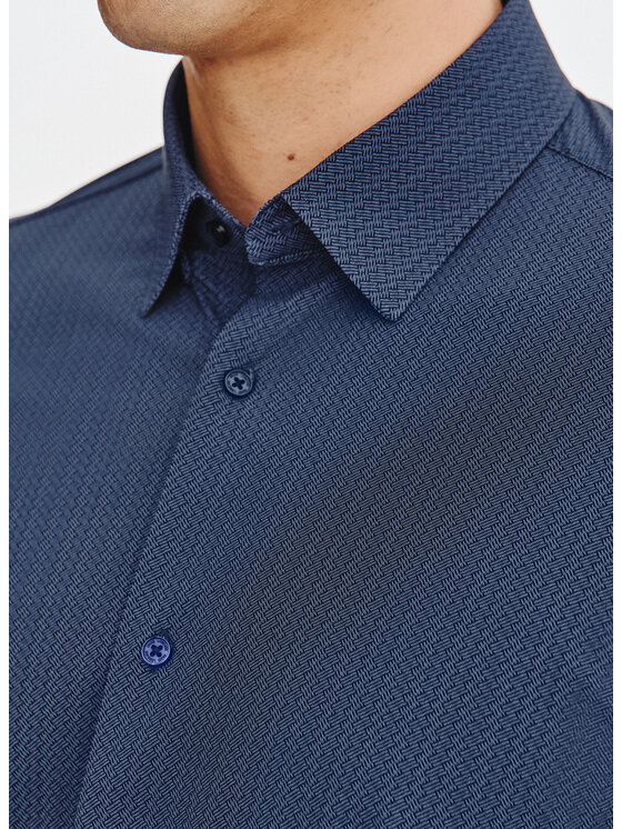 Pako Lorente Pako Lorente Koszula P25WF-1X-049 Granatowy Slim Fit