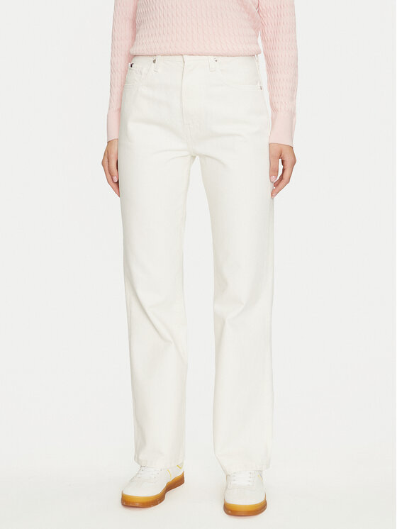 Tommy Hilfiger Džínsy WW0WW42194 Écru Relaxed Fit