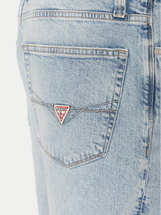 Guess Guess Szorty jeansowe M5GDV2 D4Z84 Niebieski Slim Fit