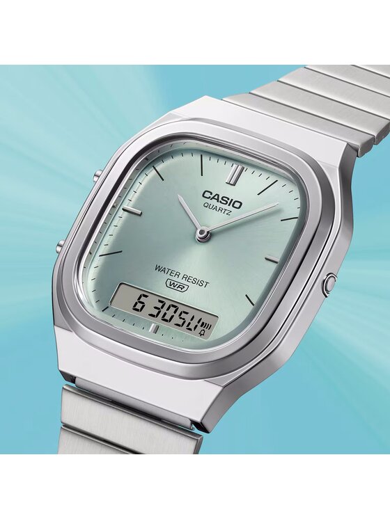 Casio Casio Zegarek 4549526425622 Srebrny