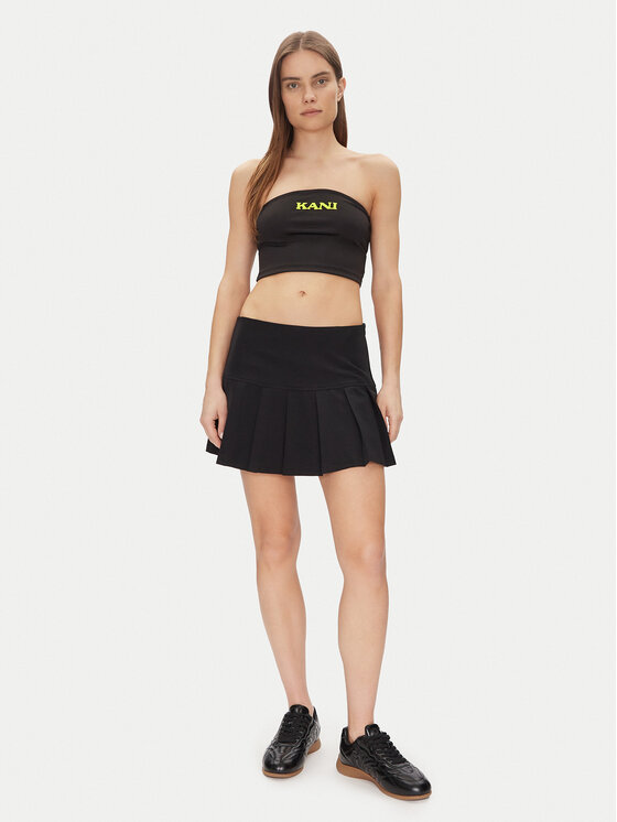 Karl Kani Karl Kani Fustă plisată Og Pleated 61610030 Negru Regular Fit