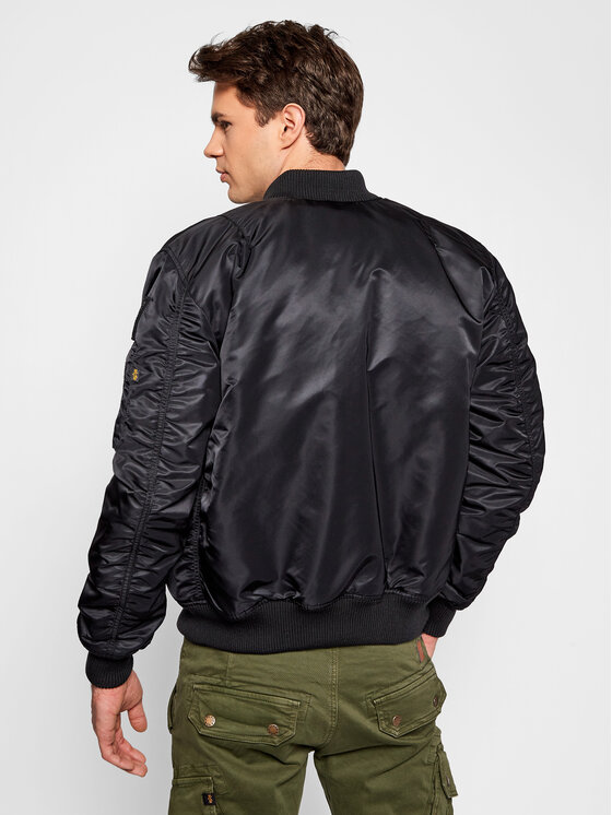 Alpha Industries Alpha Industries Bunda bomber MA-1 VF Nasa 166107 Černá Regular Fit